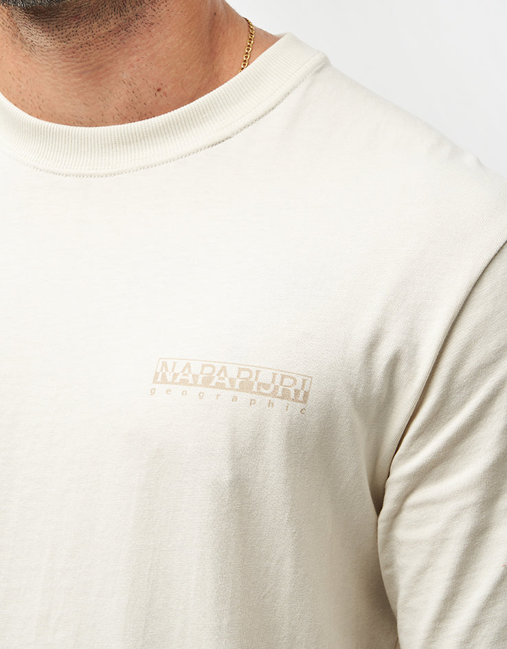 Napapijri Back Graphic T-Shirt - Beige Dimity