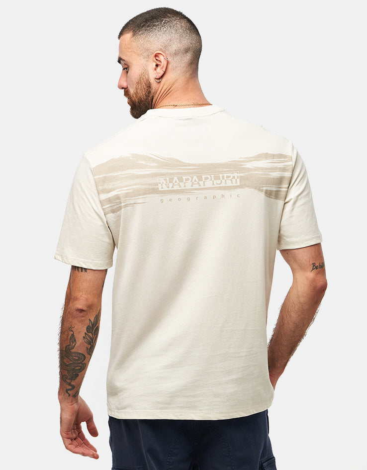 Napapijri Back Graphic T-Shirt - Beige Dimity
