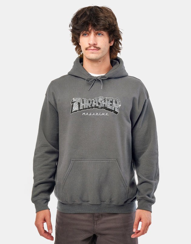 Thrasher Disco (by Kevin 'Spanky' Long) Pullover Hoodie - Charcoal