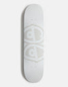 Krooked Eyes White Skateboard Deck - 8.06"