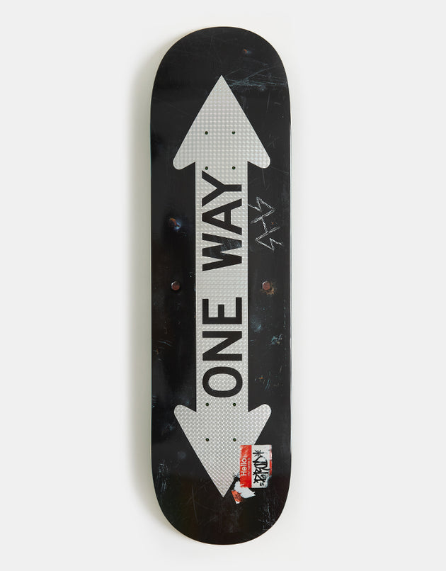Primitive Rodriguez One Way 'TWIN NOSE' Skateboard Deck - 8.5"
