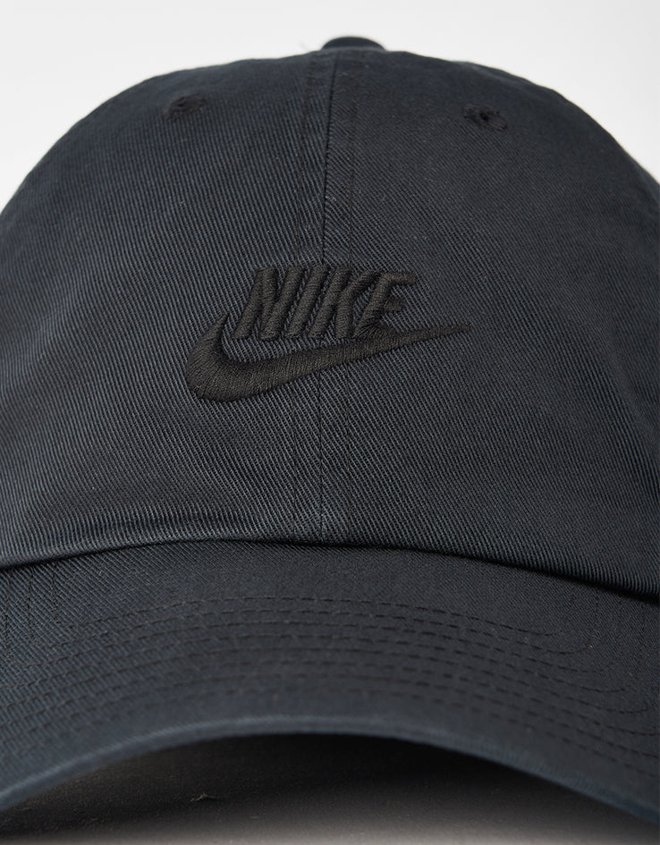 Nike Club Unstructured Futura Wash Cap - Black/Black – Route One