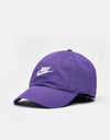 Nike Club Unstructured Futura Wash Cap - Wild Grape/White