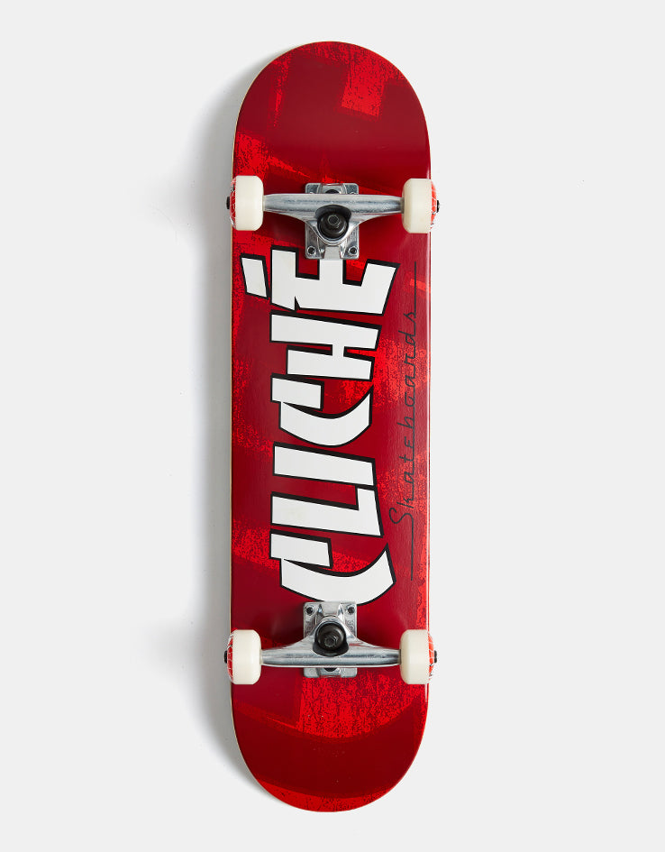Cliché Banco Red Complete Skateboard - 8"