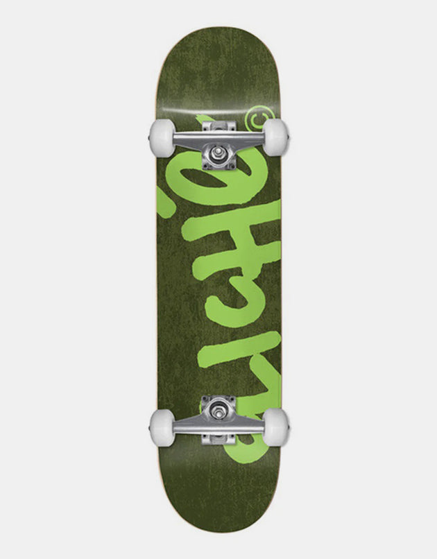 Cliché Handwritten Forest Green Mid Complete Skateboard - 7.375"