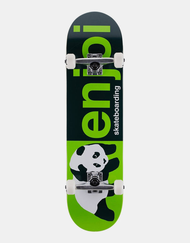 Enjoi Half and Half Green Complete Skateboard - 8"