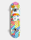 Enjoi Panda Stripes 'Soft Wheels' White Complete Skateboard - 7.75"