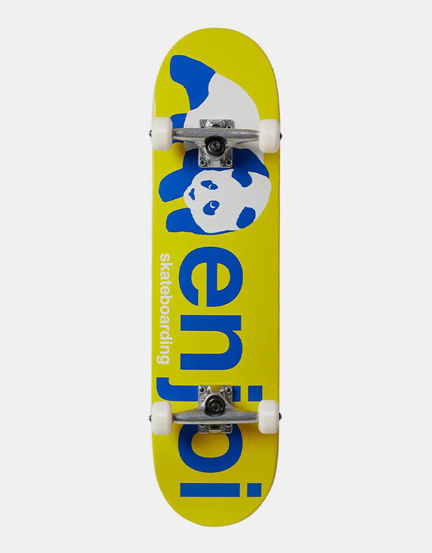 Enjoi Half and Half Yellow Complete Skateboard - 8"