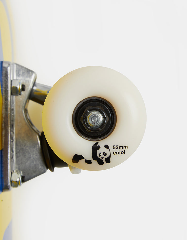 Enjoi Half and Half Yellow Complete Skateboard - 8"