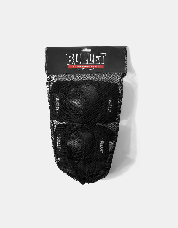 Bullet Standard Combo Junior Triple Pad Set - Black