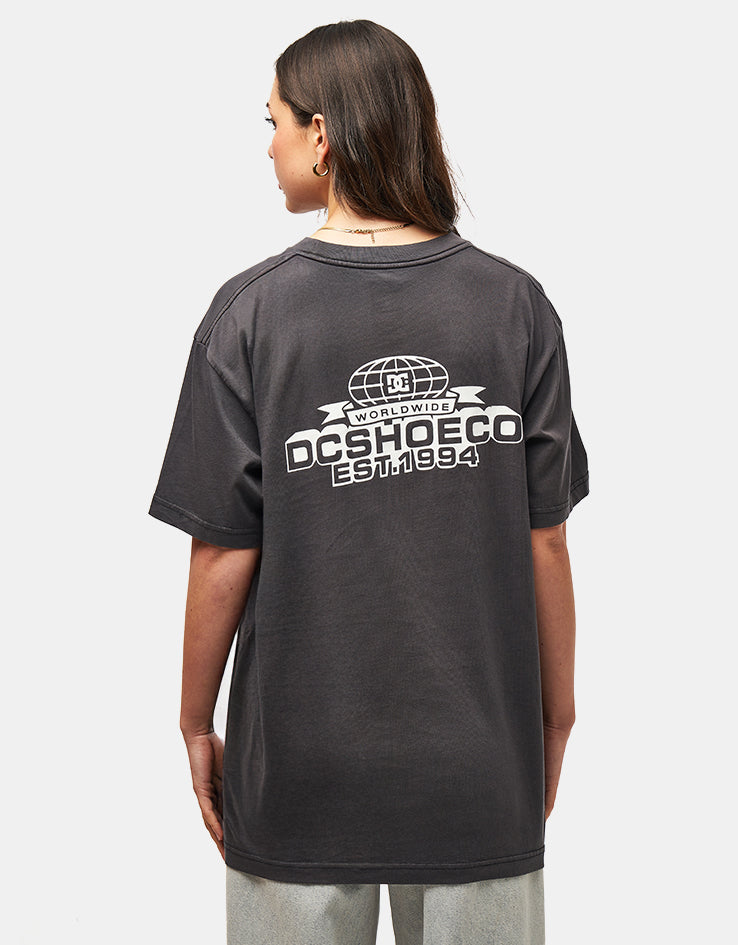 DC Stock Up T-Shirt - Black Enzyme Wash