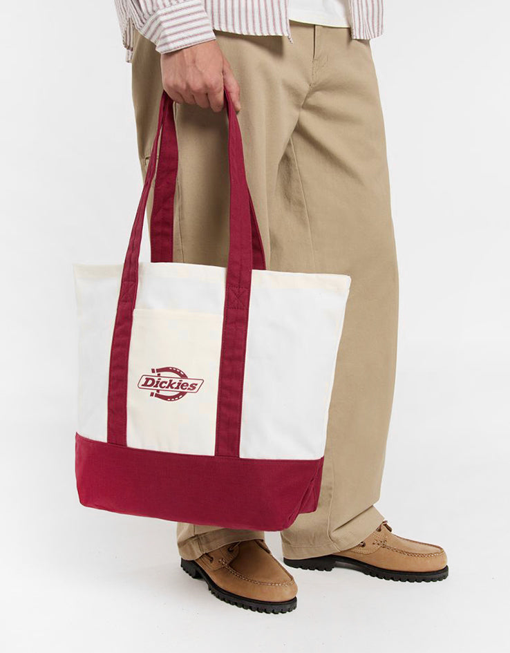 Dickies Logo Canvas Tote Bag - Tibetan Red