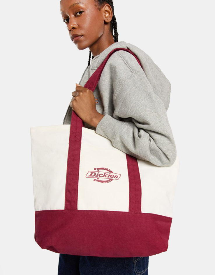 Dickies Logo Canvas Tote Bag - Tibetan Red