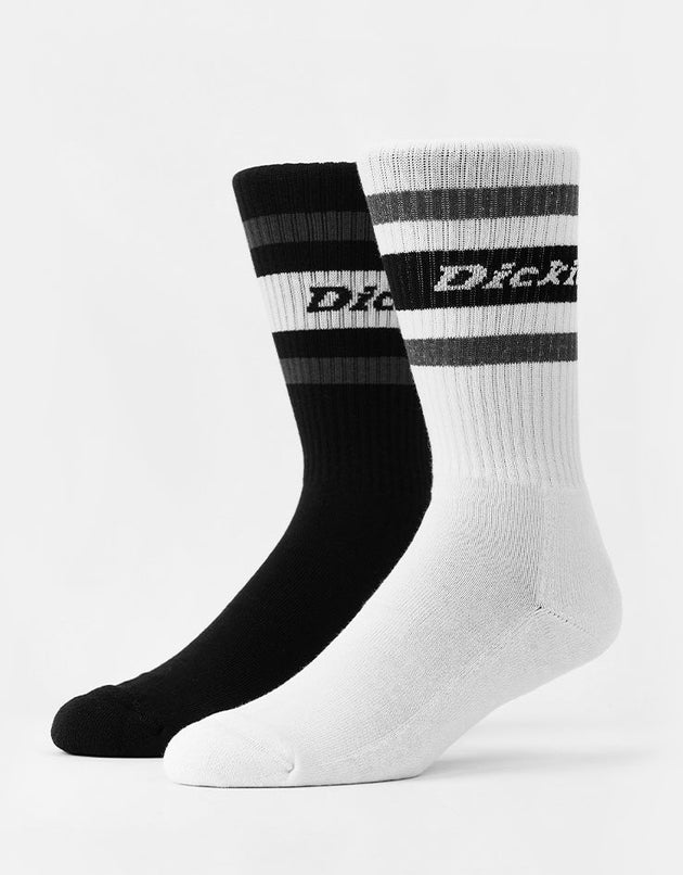 Dickies Genola 2 Pack Crew Socks - Black