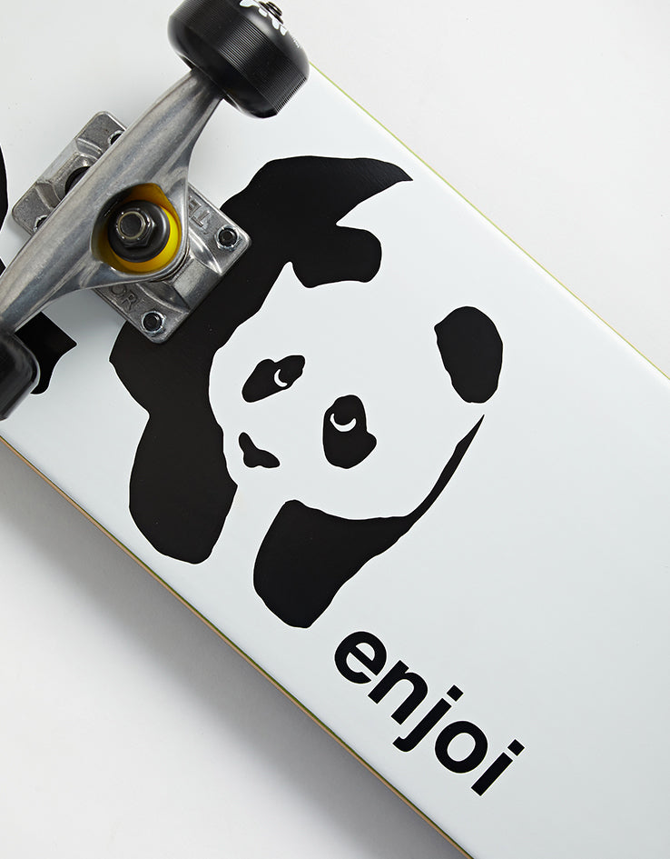 Enjoi Whitey Panda Complete Skateboard - White/Black-Black Wheels