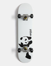 Enjoi Whitey Panda Complete Skateboard - White/Black-Black Wheels