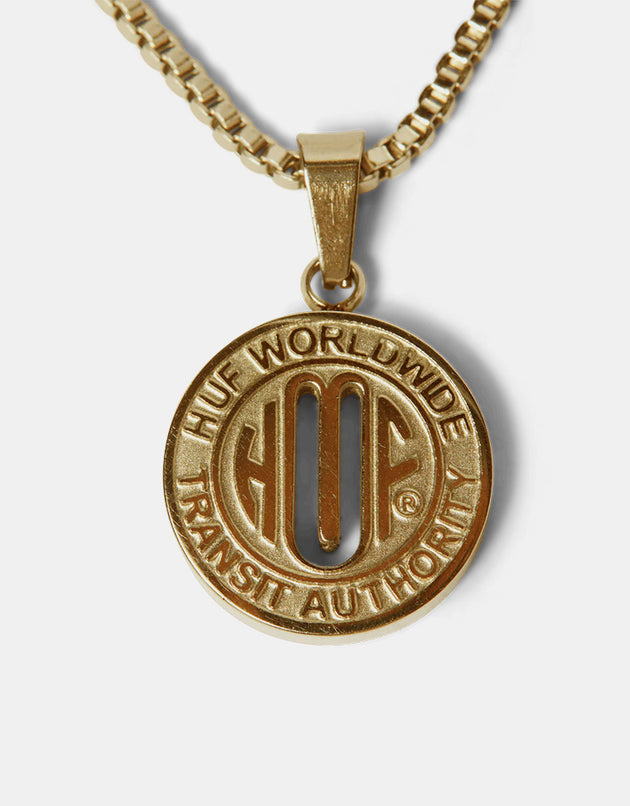 HUF Token Pendant - Gold