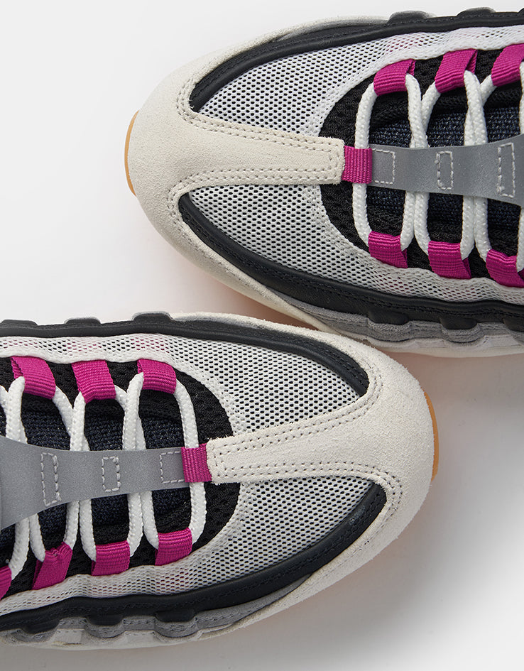 Nike SB Air Max 95 Skate Shoes - Summit White/Cactus Flower-Photon