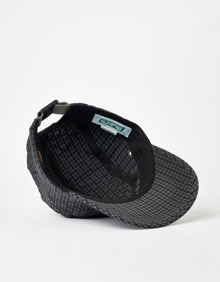 ICHPIG Ripstop Check 5 Panel Cap - Black