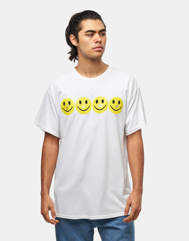 Limosine Glitter Smile T-Shirt - White