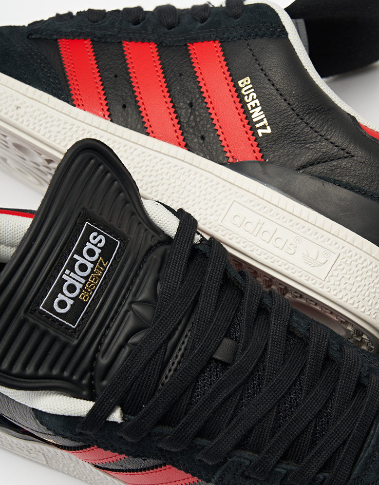 adidas Busenitz Skate Shoes - Core Black/Better Scarlet/White