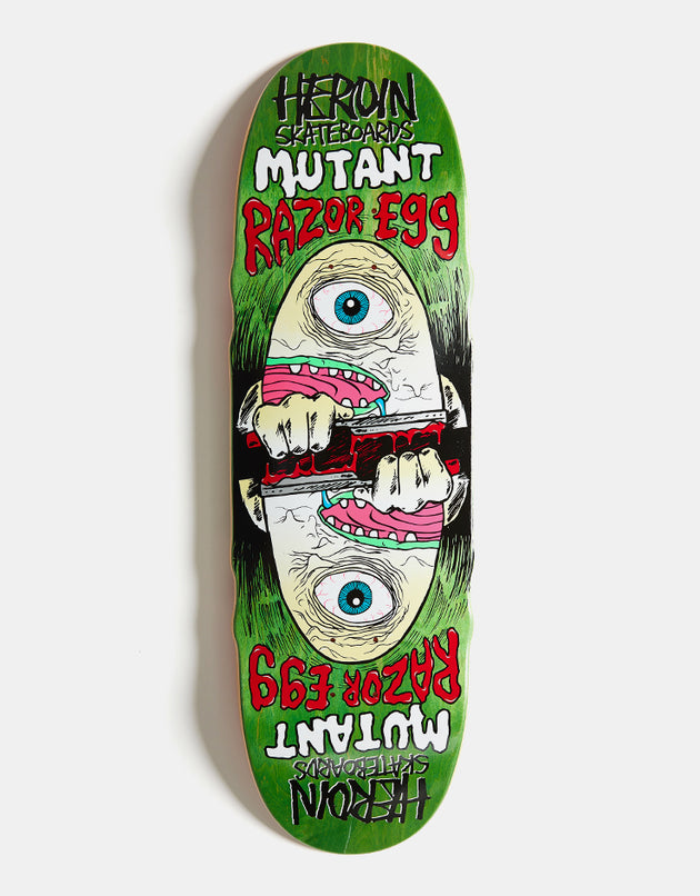 Heroin Mutant Razor Egg Skateboard Deck - 9.5"