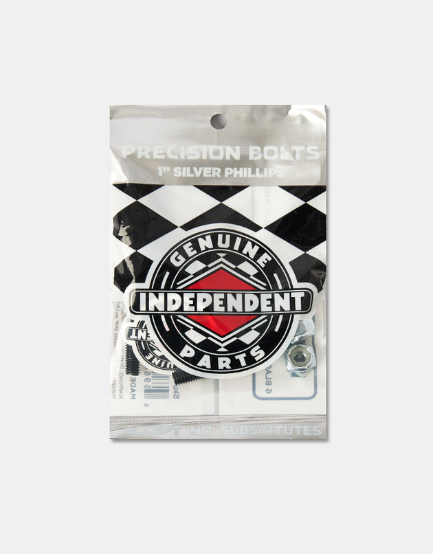 Independent 1" Phillips Bolts - Black/Silver