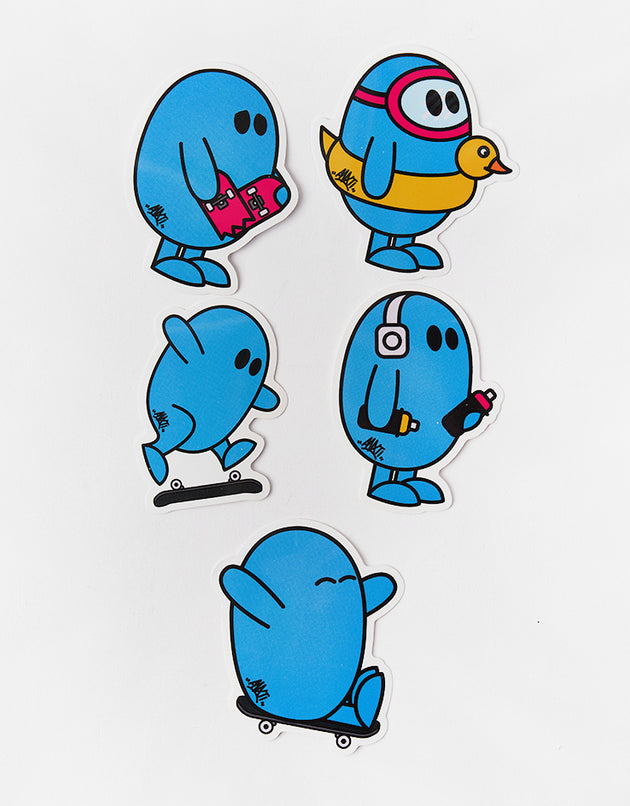 Route One x ANXTI Sticker Pack - Blue