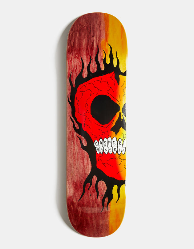 Baker Casper Rasta Skull B2 Skateboard Deck - 8.5"