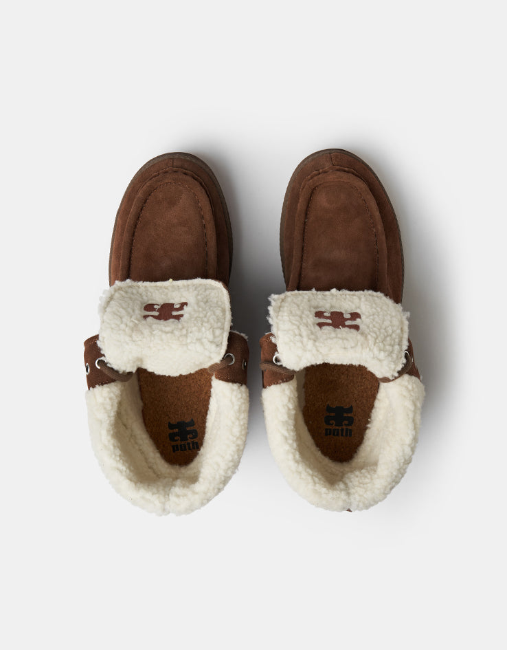 Ipath Cats Shearling Boot - Brown Suede