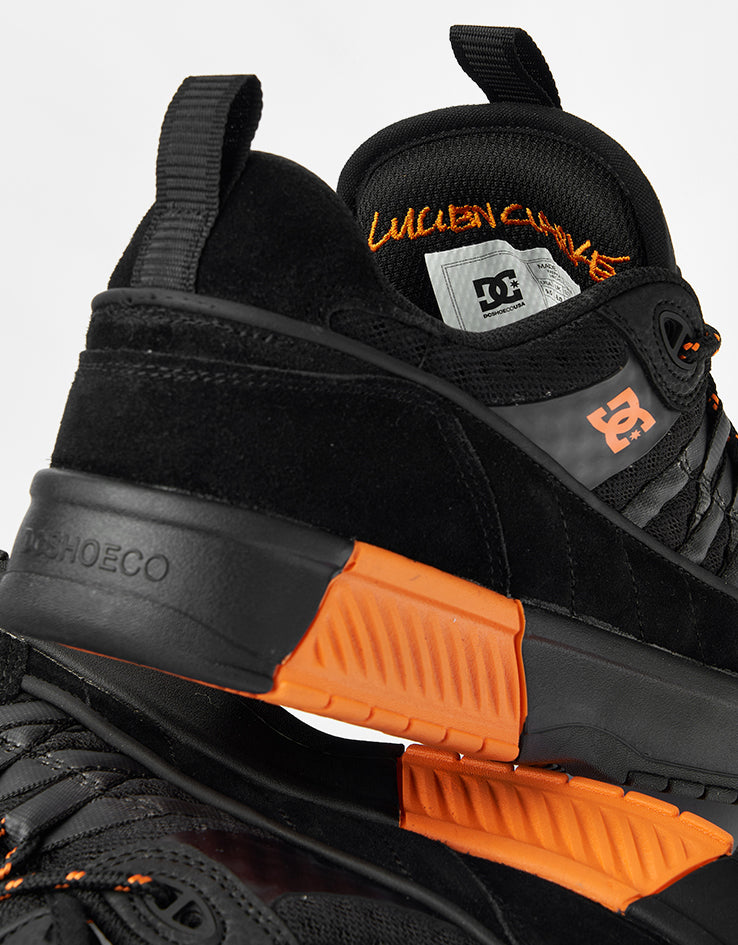 DC Lucien Skate Shoes - Black/Black/Orange