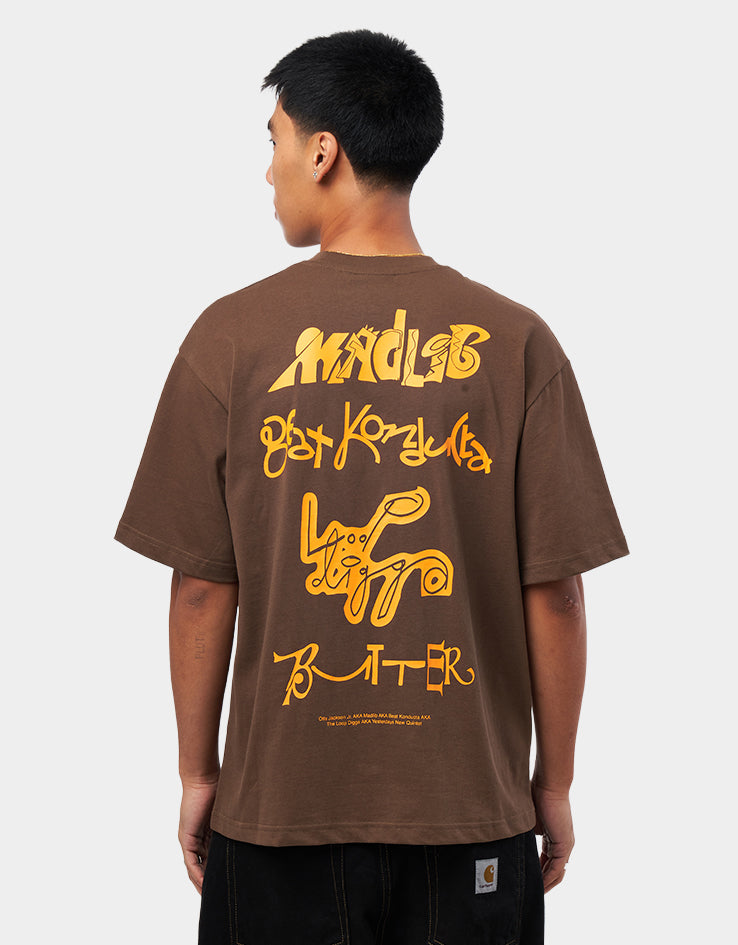 Butter Goods x Madlib Alias T-Shirt - Brown