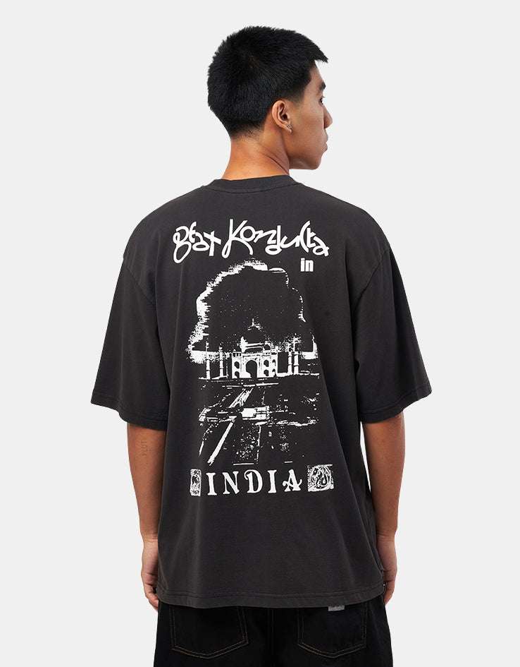 Butter Goods x Madlib India T-Shirt - Washed Black