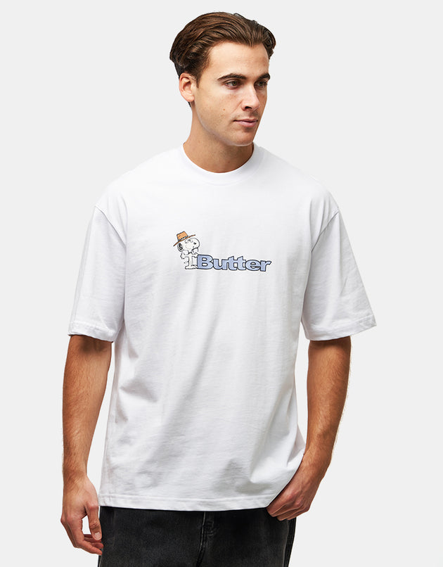 Butter Goods x Peanuts Spike Logo T-Shirt - White