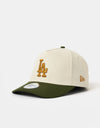 New Era Los Angeles Dodger World Series Patch E-Frame Snapback Cap - Light Beige