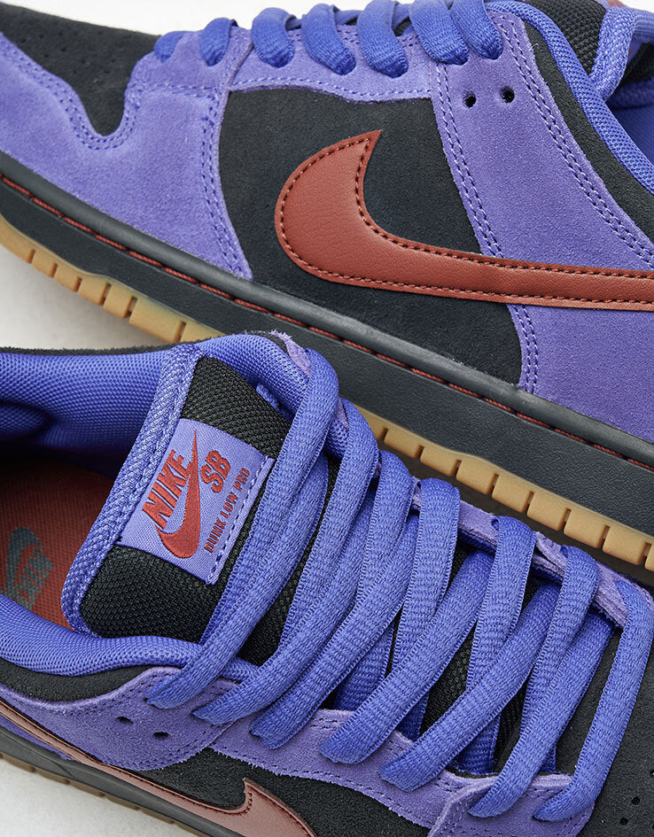 靴 NIKE SB DUNK LOW PRO QS 9.5 Nike SB Dunk Low Pro Skate Shoes - Persian Violet/Cinnamon-Off