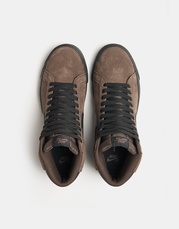 Nike SB Zoom Blazer Mid Skate Shoes - Baroque Brown/Black-Baroque Brown