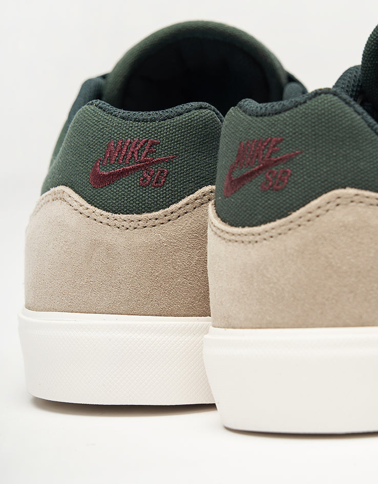 Nike SB Malor Skate Shoes - Seaweed/Burgundy Crush-Khaki-Phantom
