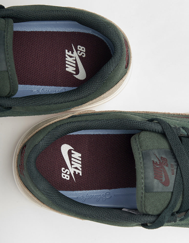 Nike SB Malor Skate Shoes - Seaweed/Burgundy Crush-Khaki-Phantom