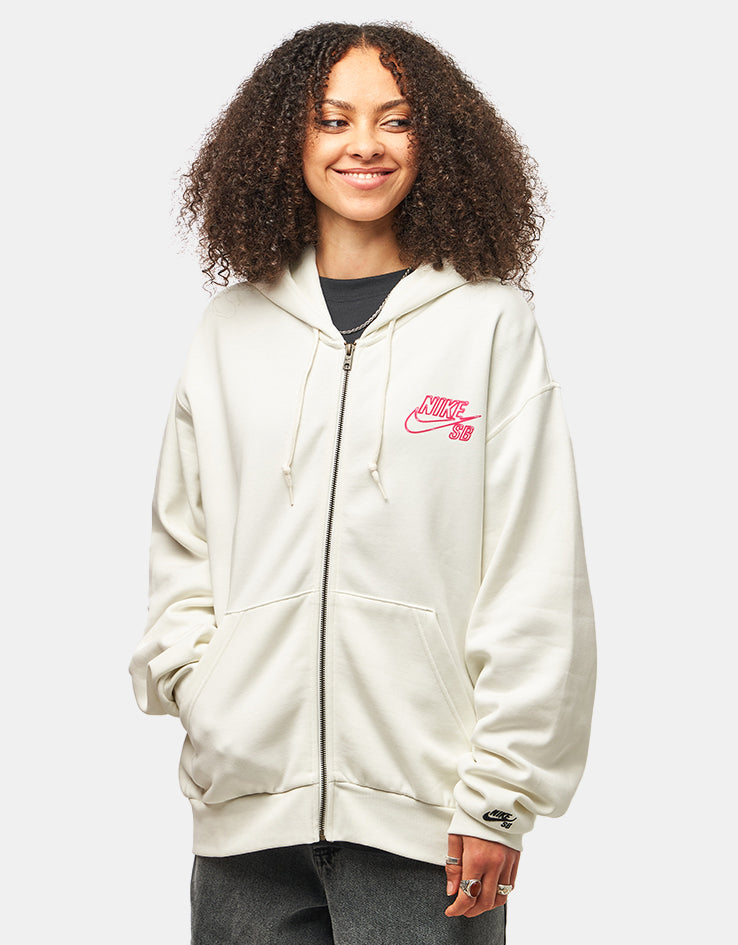 Nike SB SK8 Fiend Full Zip Hoodie - Sail/Black – Route One