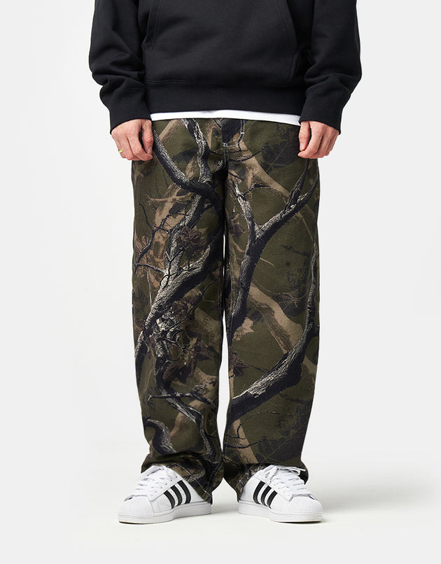 Route One Super Baggy Canvas Pants - Tree Camo (Green)