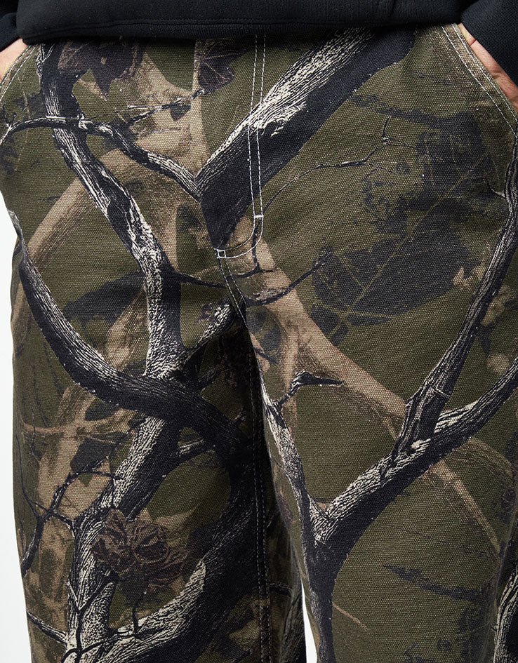 Route One Super Baggy Canvas Pants - Tree Camo (Green)