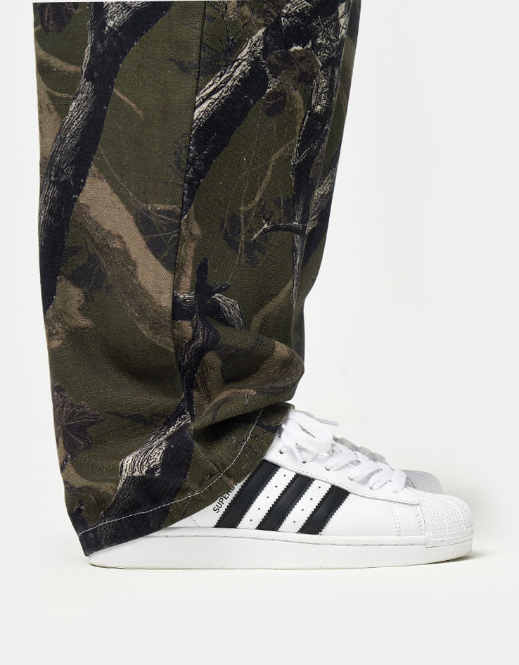 Route One Super Baggy Canvas Pants - Tree Camo (Green)
