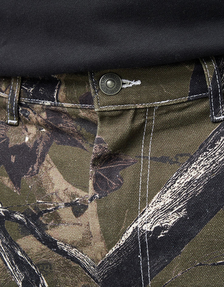 Route One Super Baggy Canvas Pants - Tree Camo (Green)