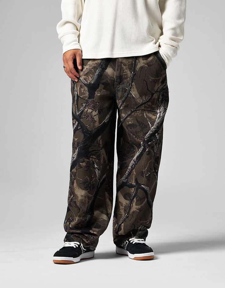 Route One Super Baggy Canvas Pants - Tree Camo (Green)