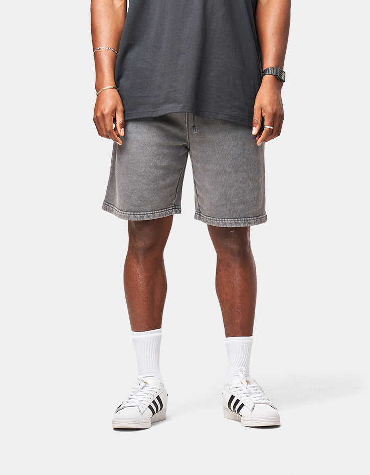 Route One Sweat Short - Grey (Acid Wash)