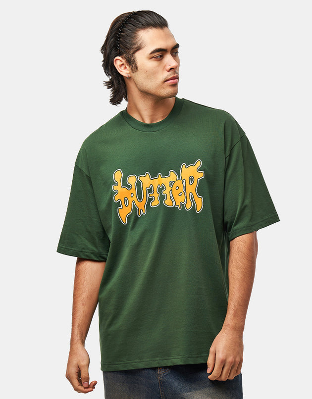 Butter Goods Blotch T-Shirt - Dark Forest