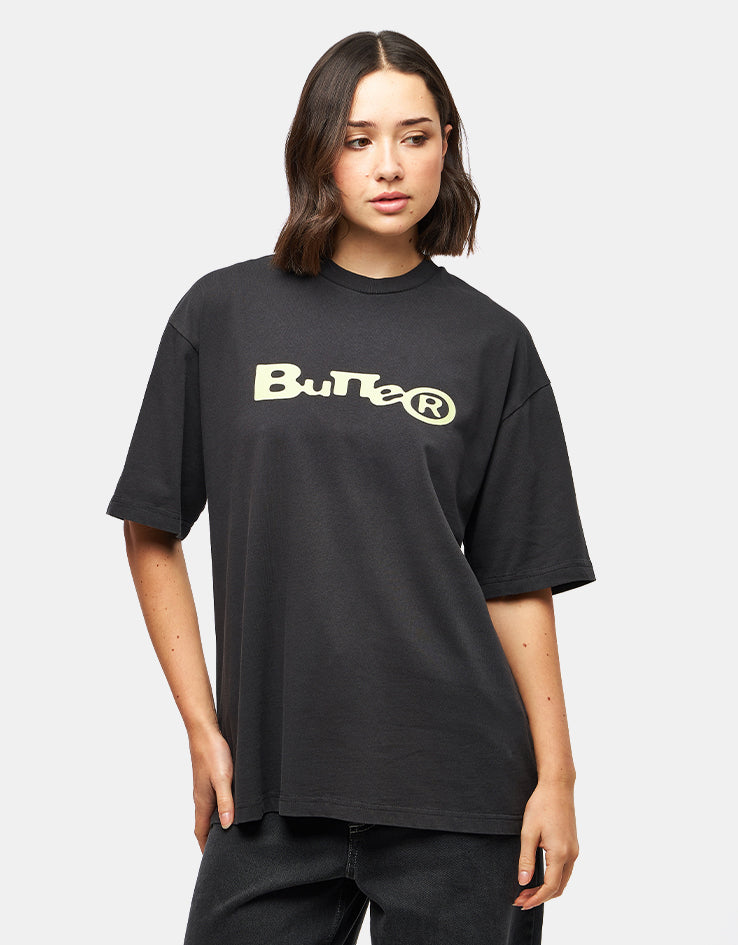 Butter Goods Registered T-Shirt - Washed Black