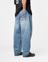 Butter Goods Blotch Denim Jeans - Streaky Blue