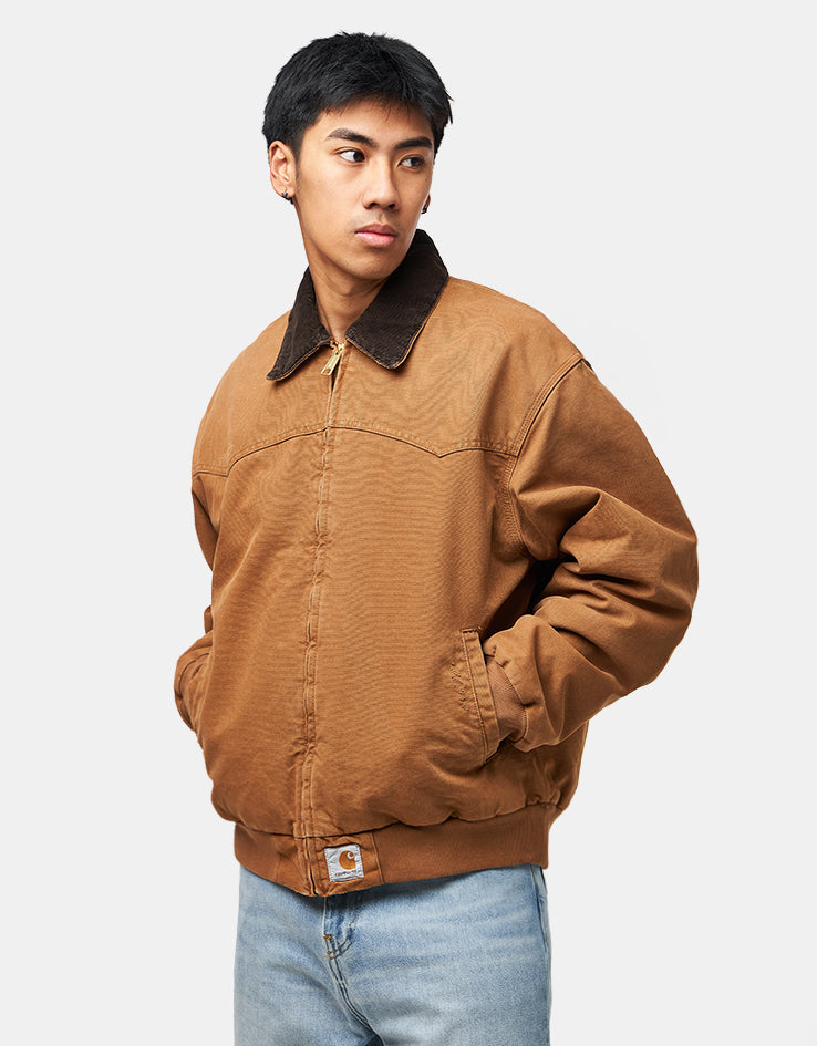 Carhartt WIP OG Santa Fe Jacket - Hamilton Brown/Tobacco (Grind Wash)